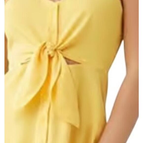 Forever 21 Button Front Skater Dress in Soft Yellow NWT Size Small - Picture 6 of 6